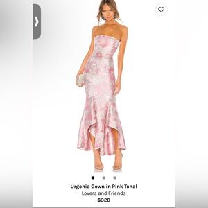 Revolve Urgonia Gown in Pink Tonal from the brand Lovers and Friends, Size Small